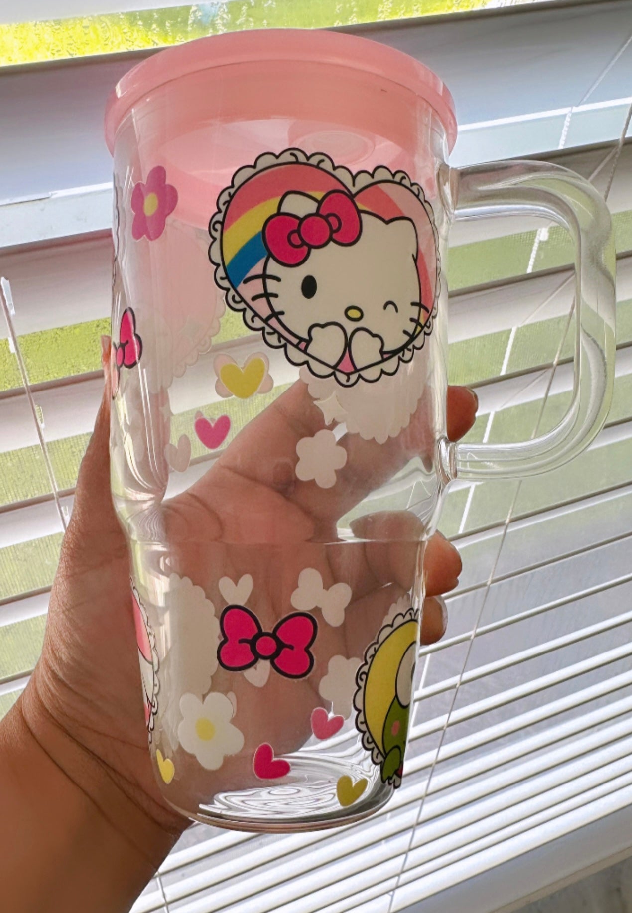 Hk and Friends Glass Cup